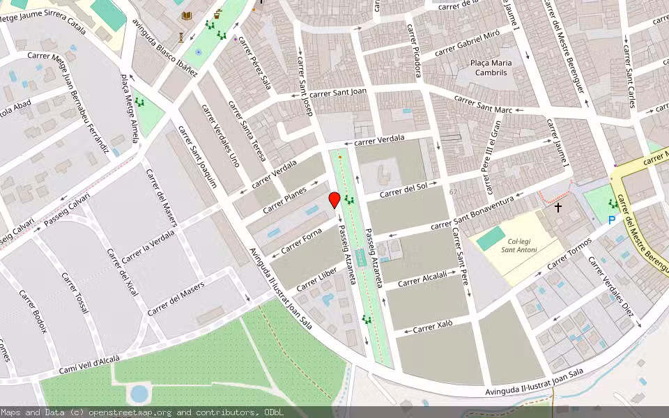 Mapa de Subasta Inmueble (Otros) en Pego, Alicante/Alacant