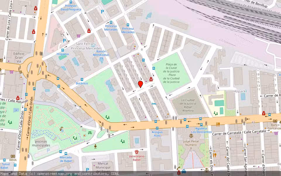 Mapa de Subasta Inmueble (Vivienda) en Alicante, Alicante/Alacant