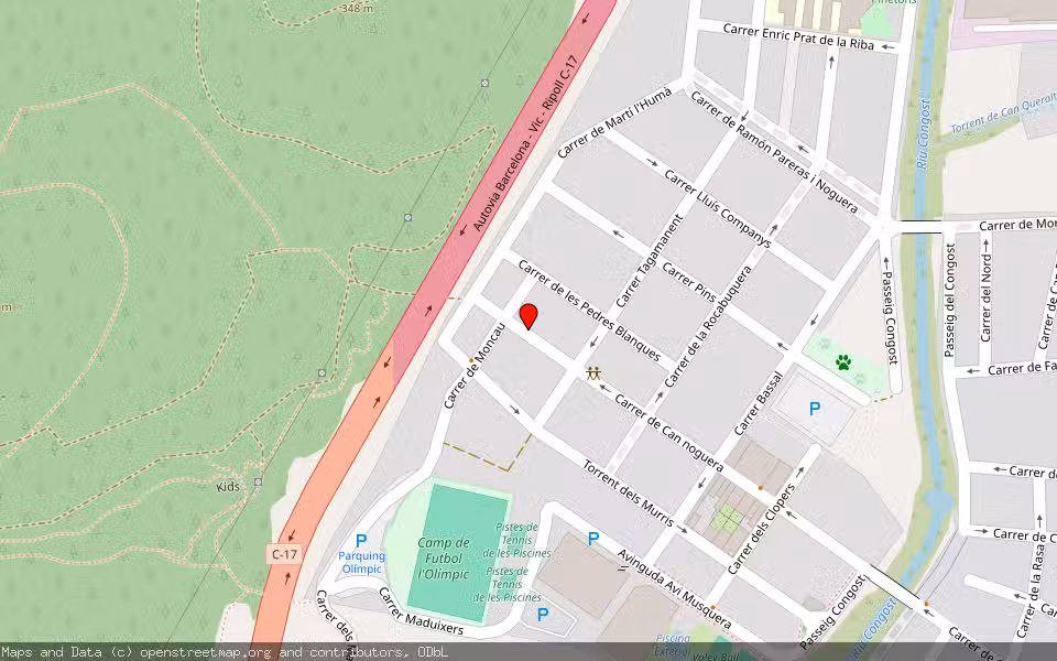 Mapa de Subasta Inmueble (Vivienda) en La Garriga, Barcelona