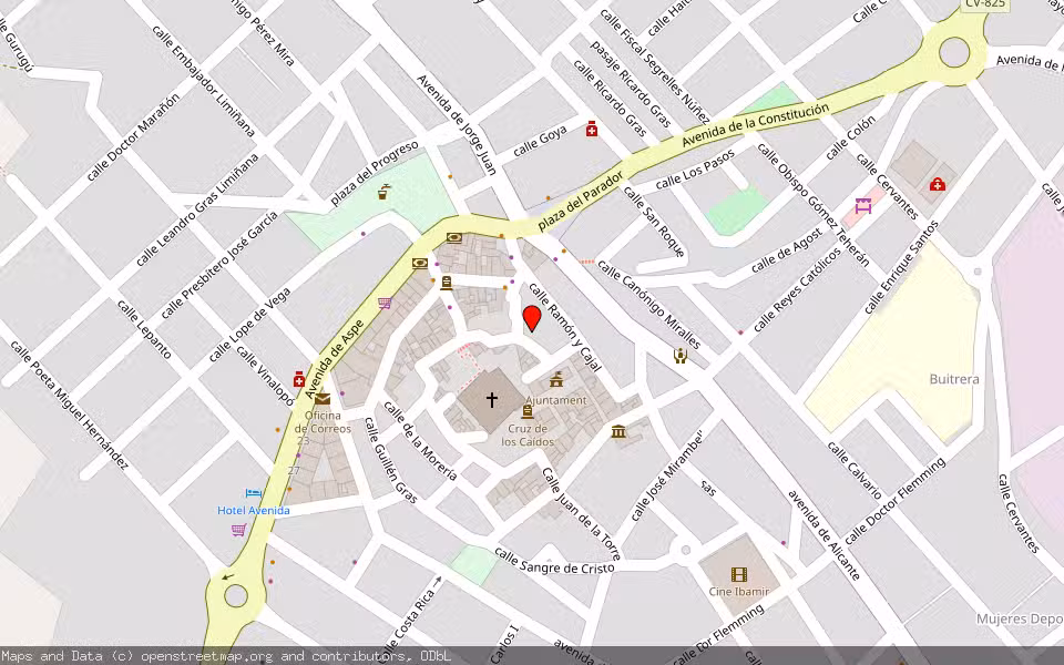 Mapa de Subasta Inmueble (Vivienda) en Monforte Del Cid, Alicante/Alacant