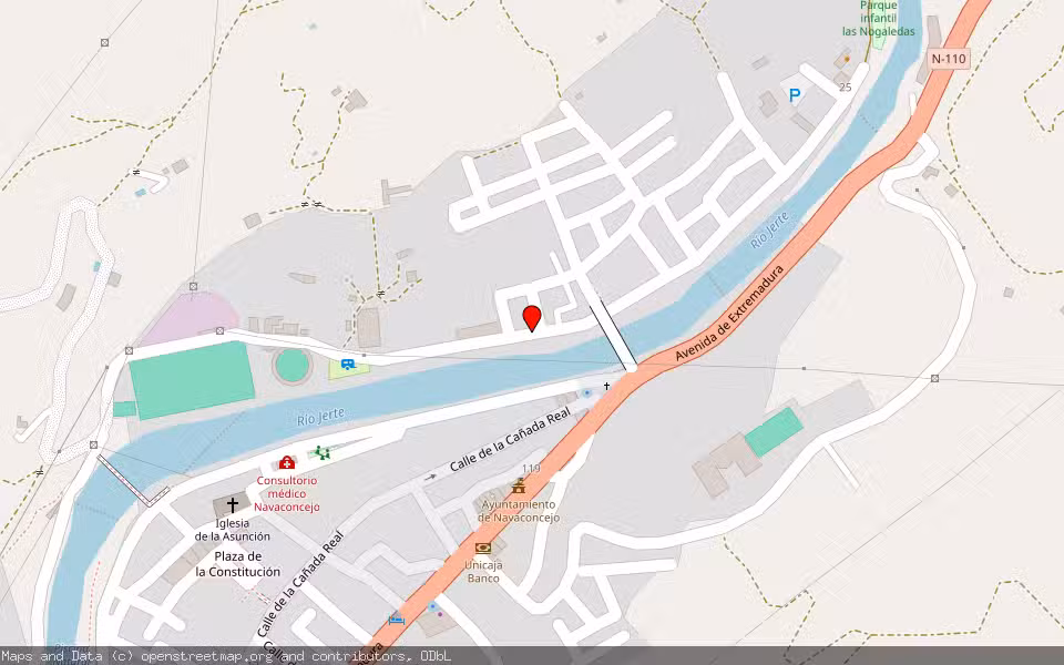 Mapa de Subasta Inmueble (Vivienda) en Navaconcejo, Cáceres