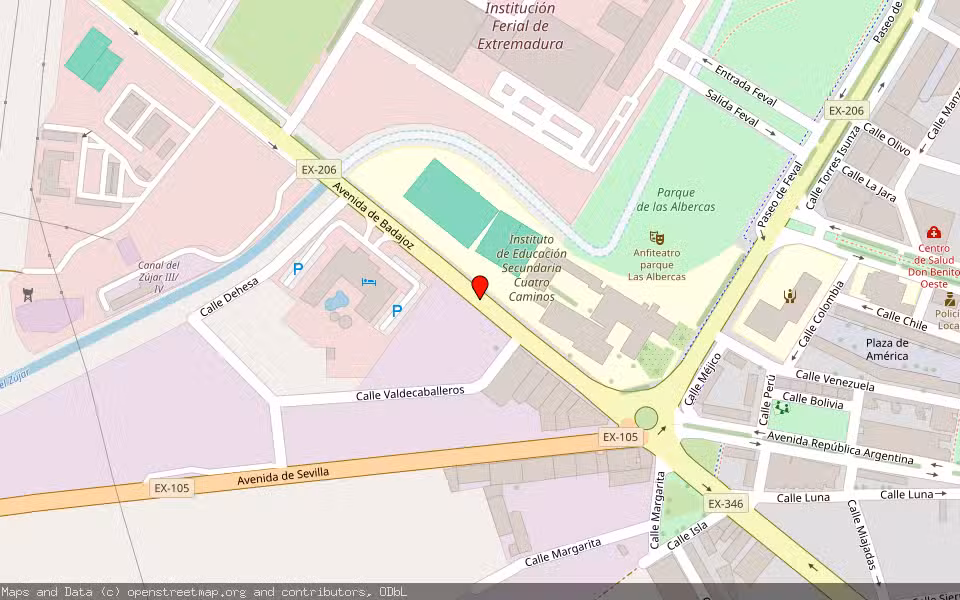 Mapa de Subasta Inmueble (Otros) en Don Benito, Badajoz