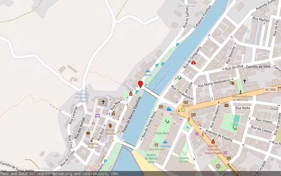 Mapa de Subasta Inmueble (Finca rústica) en Cedeira, A Coruña