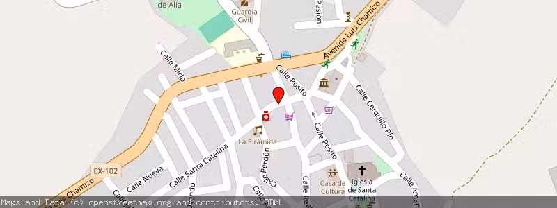 Mapa de Subasta de Inmueble (Vivienda) en Alia, Cáceres 