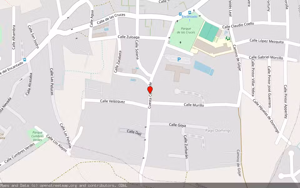 Mapa de Subasta Inmueble (Vivienda) en Ogijares, Granada