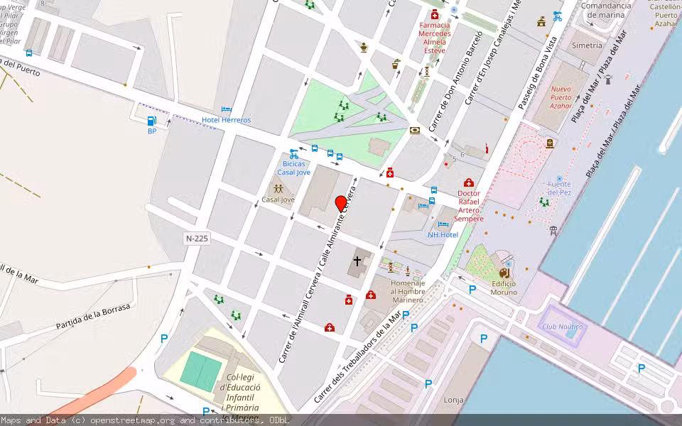 Mapa de Subasta Inmueble (Vivienda) en Castellon De La Plana, Castellón/Castelló