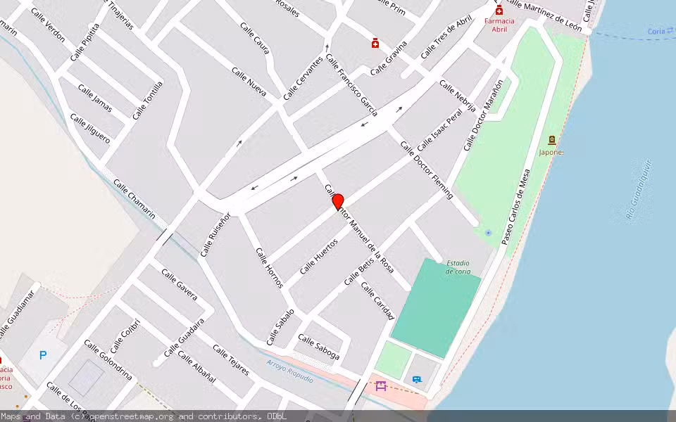 Mapa de Subasta Inmueble (Vivienda) en Coria Del Río, Sevilla