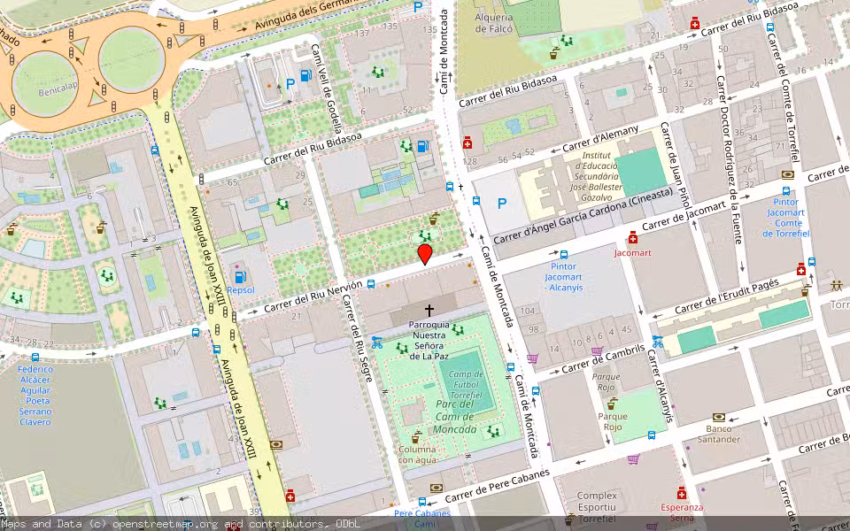 Mapa de Subasta Inmueble (Vivienda) en València, Valencia/València