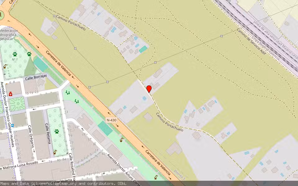 Mapa de Subasta Inmueble (Vivienda) en Albacete