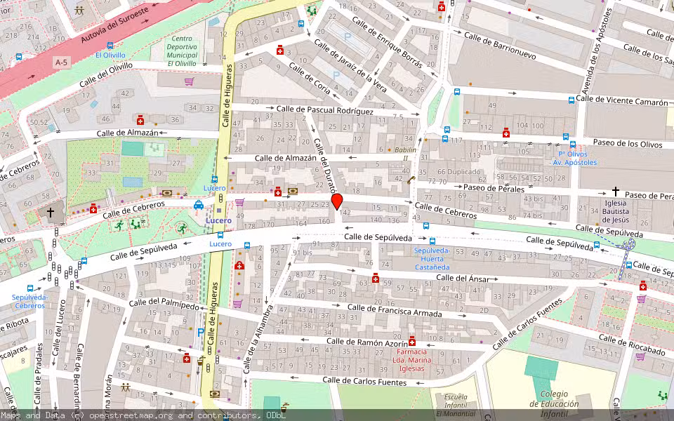 Mapa de Subasta Inmueble (Vivienda) en Madrid