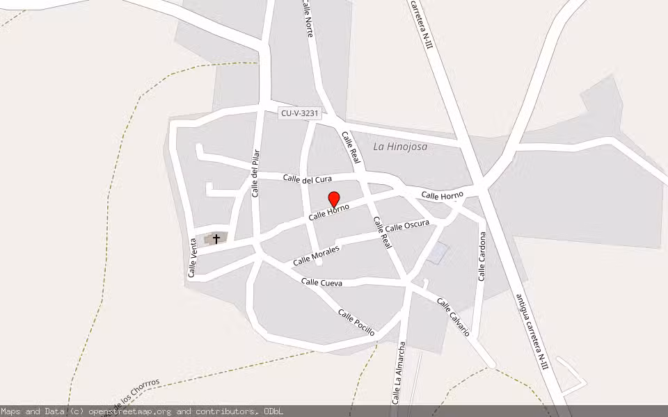 Mapa de Subasta Inmueble (Vivienda) en Hinojosa (la), Cuenca