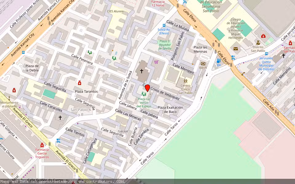 Mapa de Subasta Inmueble (Vivienda) en Sevilla