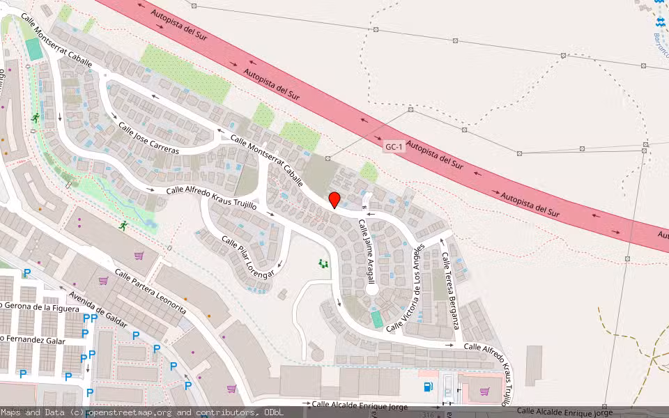 Mapa de Subasta Inmueble (Trastero) en San Bartolome De Tirajana, Las Palmas