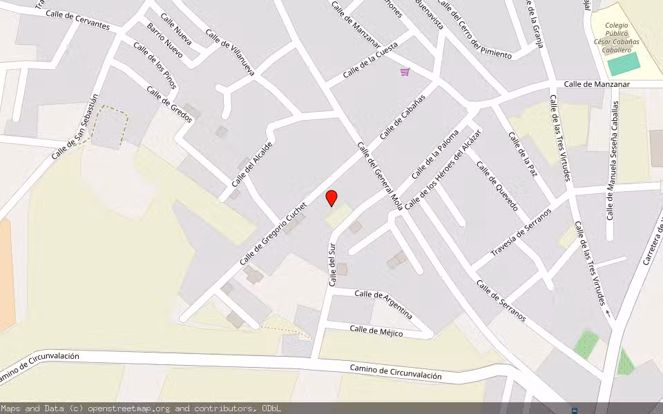 Mapa de Subasta Inmueble (Vivienda) en Recas, Toledo