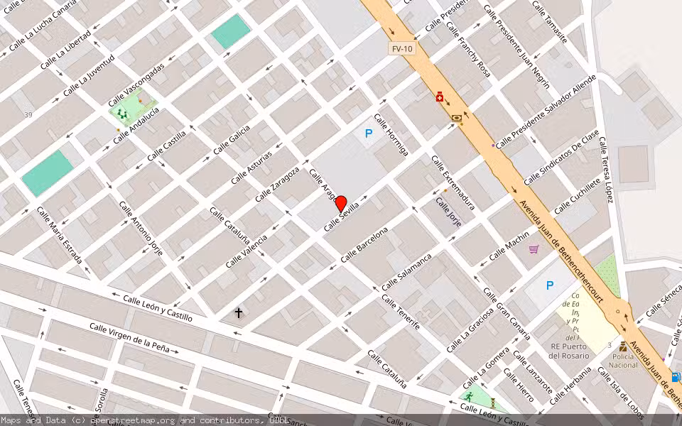 Mapa de Subasta Inmueble (Garaje) en Puerto Rosario, Las Palmas