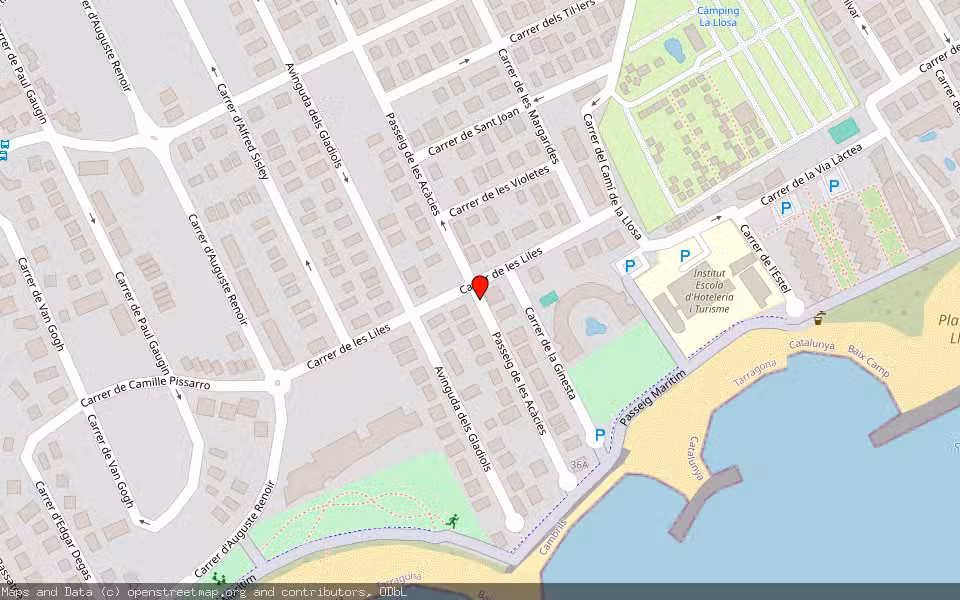 Mapa de Subasta Inmueble (Vivienda) en Cambrils, Tarragona