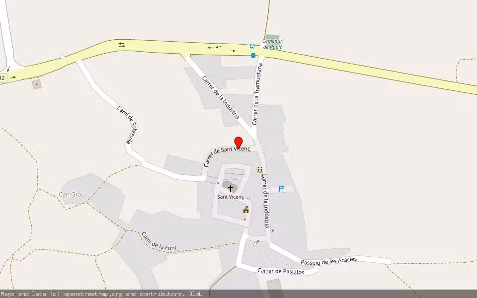 Mapa de Subasta Inmueble (Solar) en Rupia, Girona