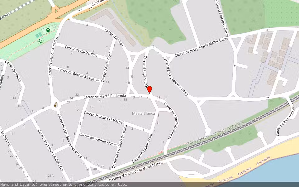 Mapa de Subasta Inmueble (Vivienda) en El Vendrell, Tarragona