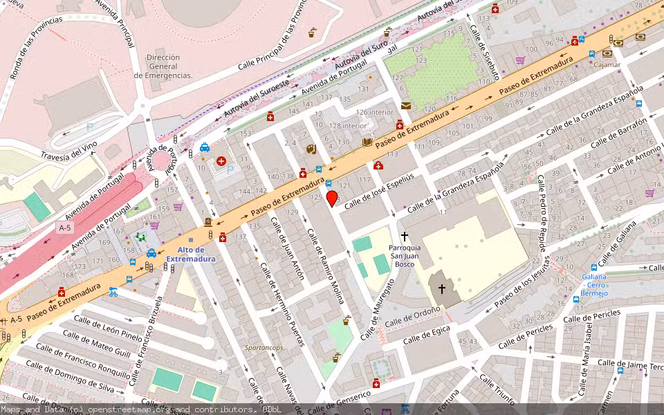 Mapa de Subasta Inmueble (Vivienda) en Madrid