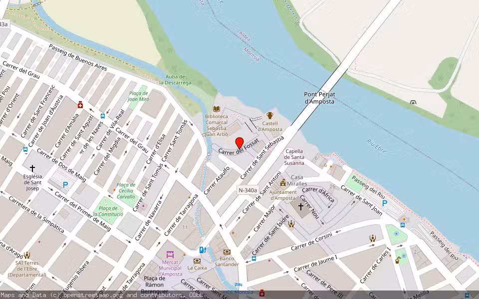 Mapa de Subasta Inmueble (Vivienda) en Amposta, Tarragona