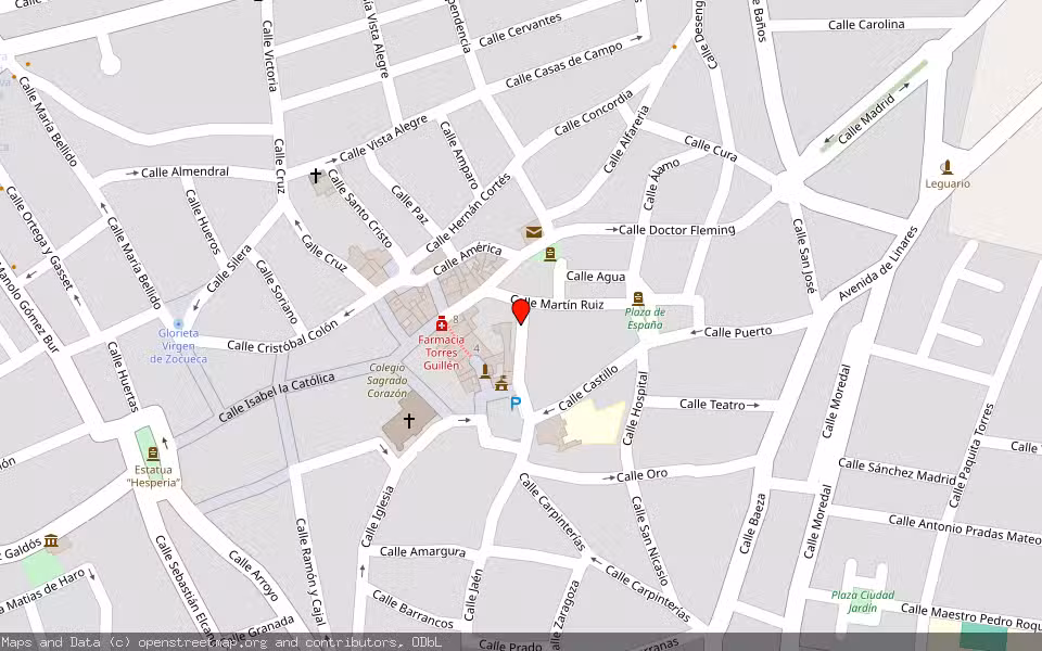 Mapa de Subasta Inmueble (Vivienda) en Bailen, Jaén