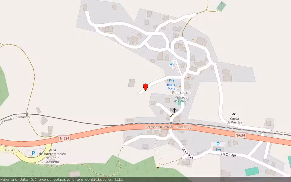 Mapa de Subasta Inmueble (Vivienda) en Llanes, Asturias