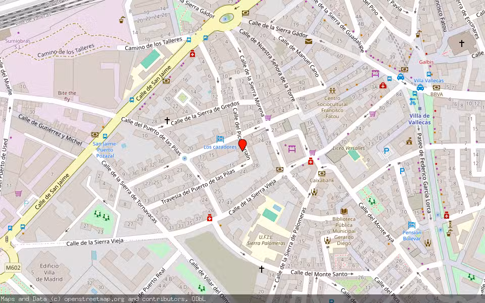 Mapa de Subasta Inmueble (Vivienda) en Madrid