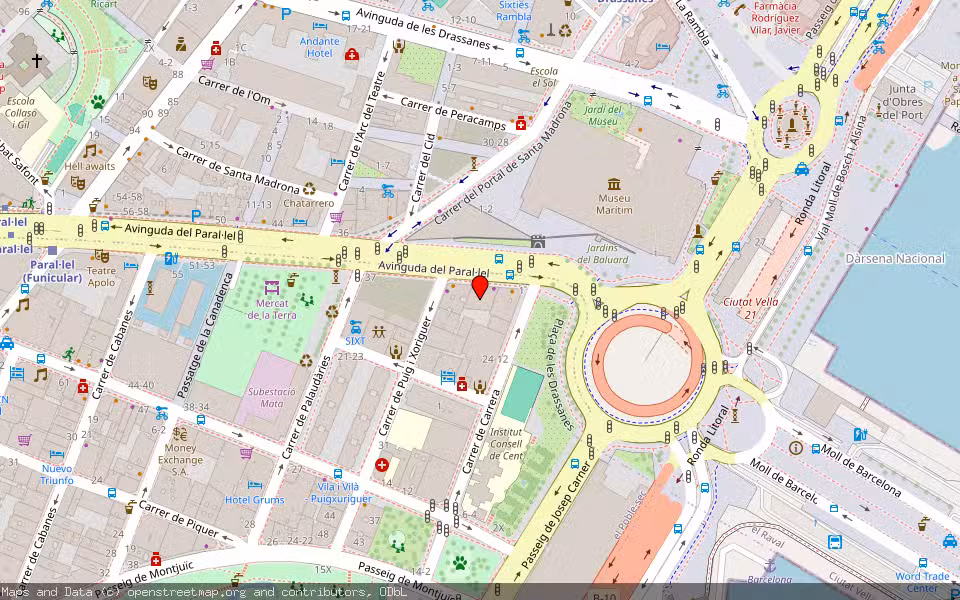 Mapa de Subasta Inmueble (Vivienda) en Barcelona