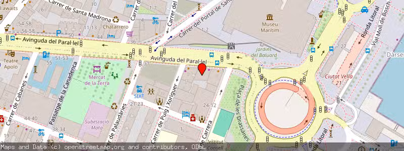 Mapa de Subasta de Inmueble (Vivienda) en Barcelona, Barcelona 