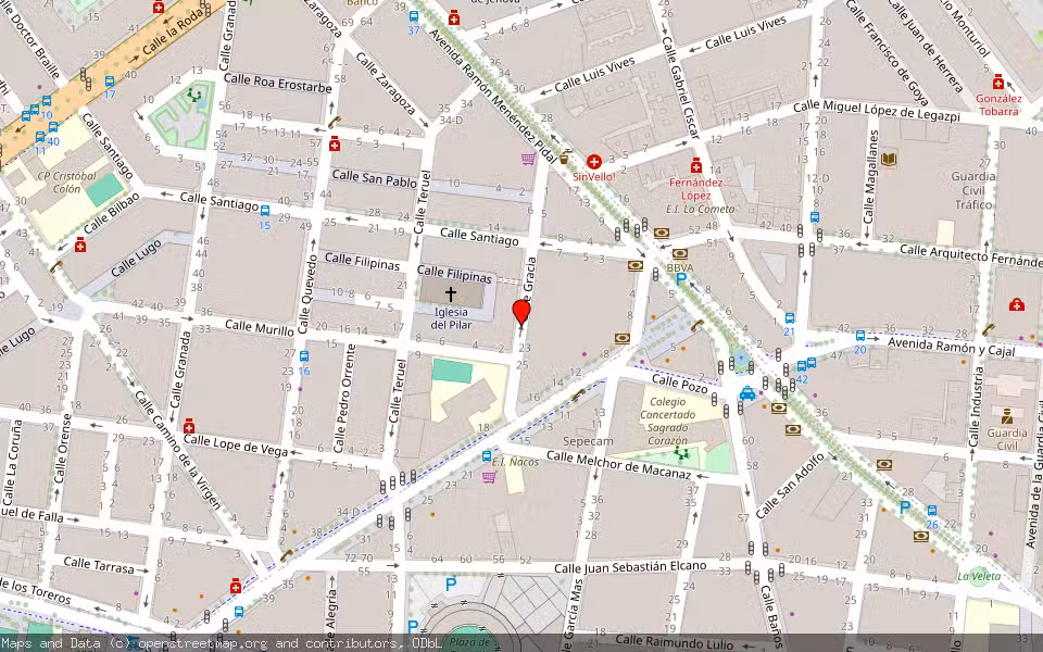 Mapa de Subasta Inmueble (Garaje) en Albacete