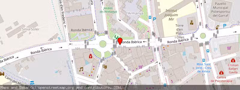 Mapa de Subasta de Inmueble (Garaje) en Vilanova I La Geltru, Barcelona 
