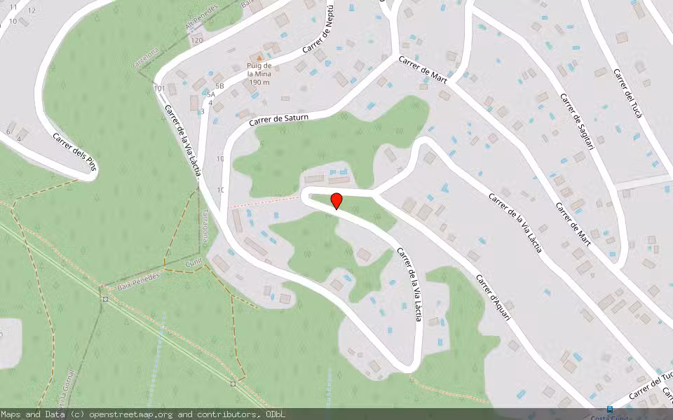 Mapa de Subasta Inmueble (Solar) en Cunit, Tarragona