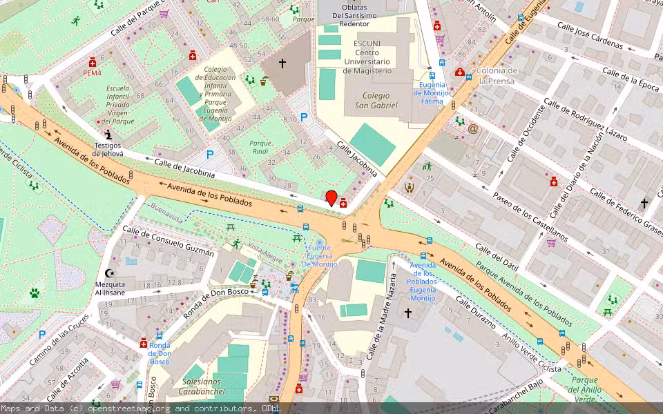 Mapa de Subasta Inmueble (Vivienda) en Madrid