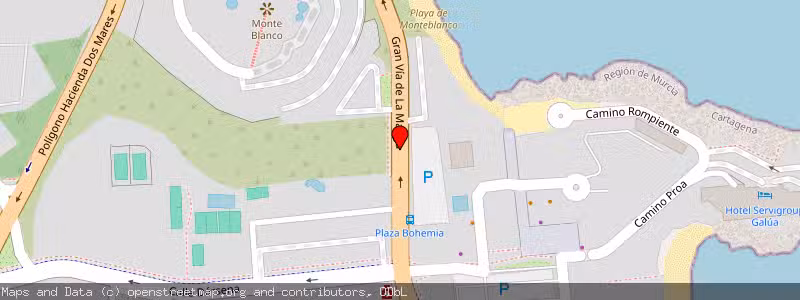 Mapa de Subasta de Inmueble (Vivienda) en Cartagena, Murcia 