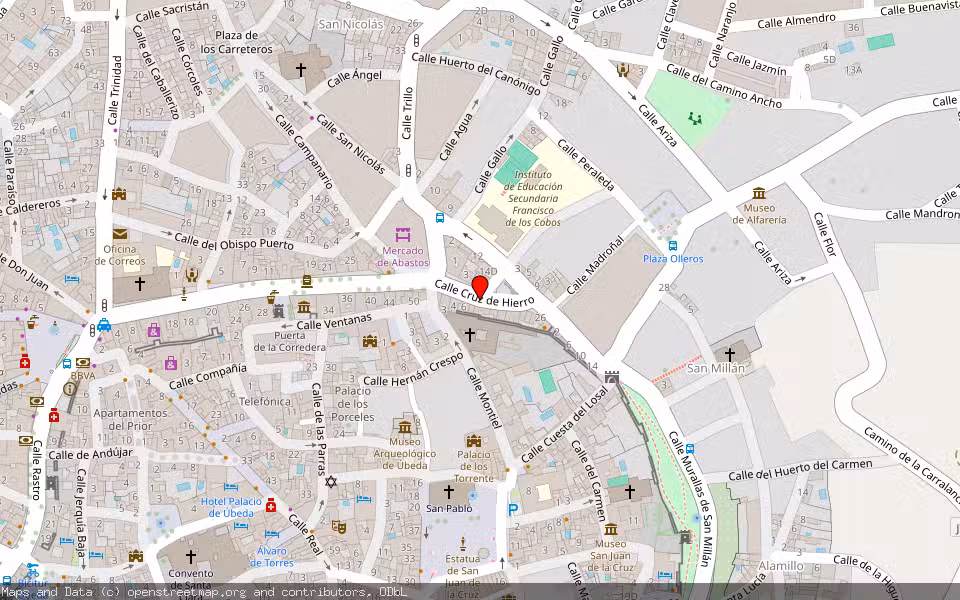 Mapa de Subasta Inmueble (Vivienda) en Ubeda, Jaén