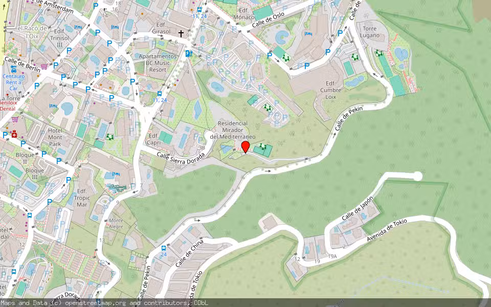 Mapa de Subasta Inmueble (Vivienda) en Benidorm, Alicante/Alacant