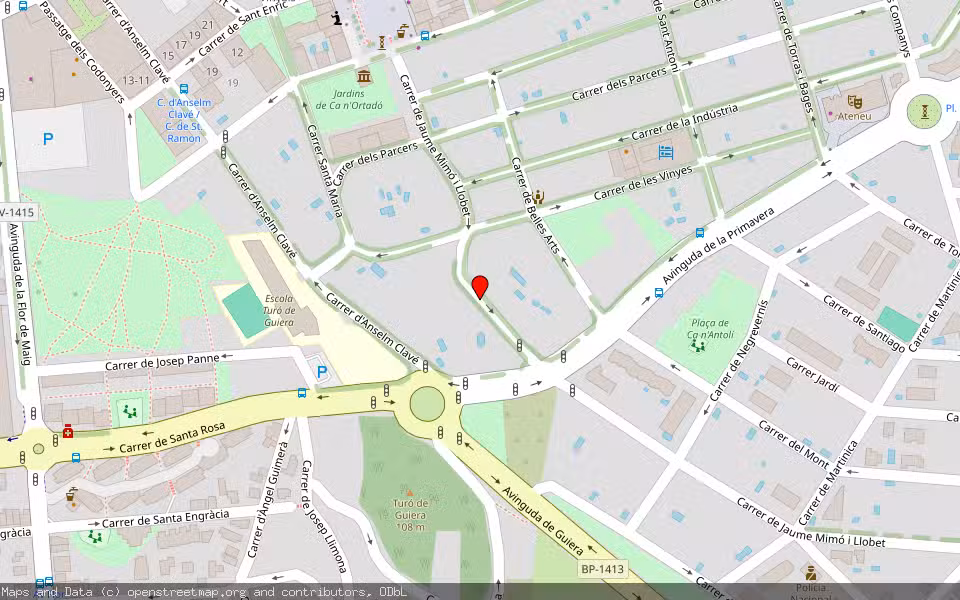 Mapa de Subasta Inmueble (Garaje) en Cerdanyola Del Vallès, Barcelona