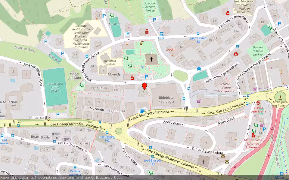 Mapa de Subasta Inmueble (Vivienda) en Donostia-san Sebastian, Gipuzkoa
