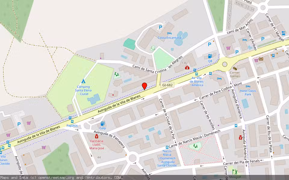 Mapa de Subasta Inmueble (Vivienda) en Lloret De Mar, Girona