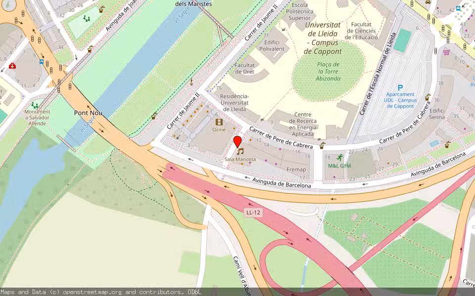 Mapa de Subasta Inmueble (Garaje) en Lleida