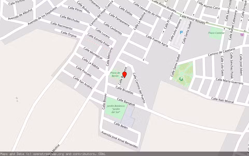 Mapa de Subasta Inmueble (Vivienda) en Roquetas De Mar, Almería