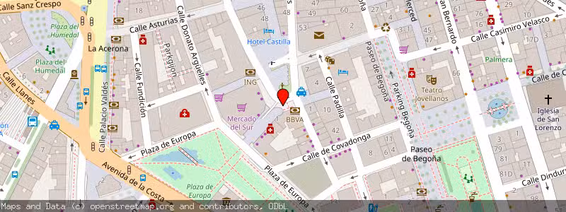 Mapa de Subasta de Inmueble (Local comercial) en Gijon, Asturias 
