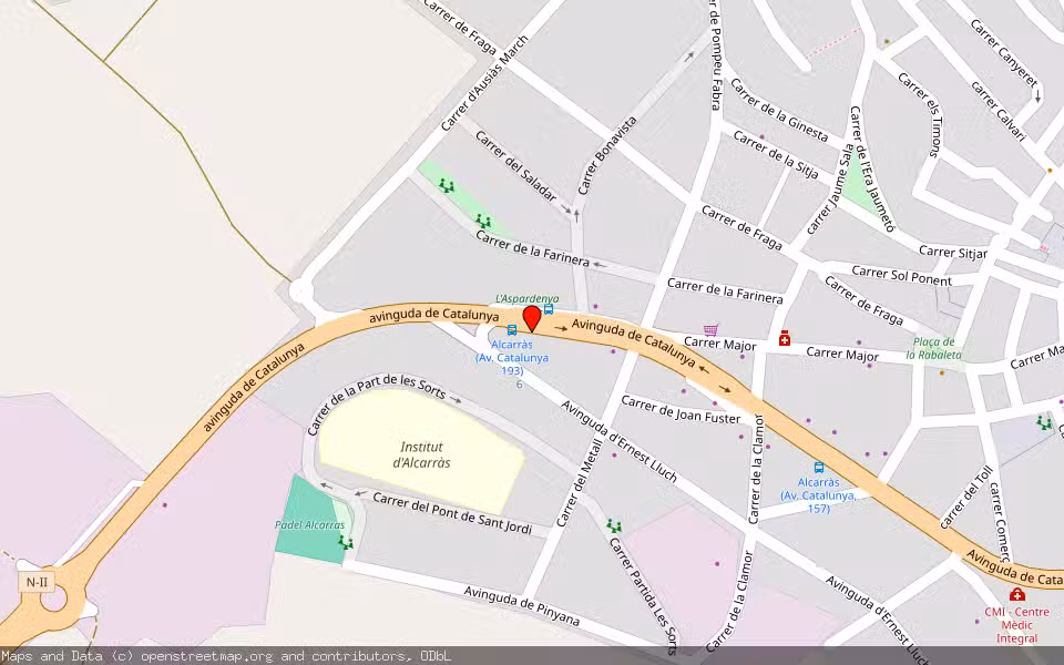 Mapa de Subasta Inmueble (Vivienda) en Alcarràs, Lleida