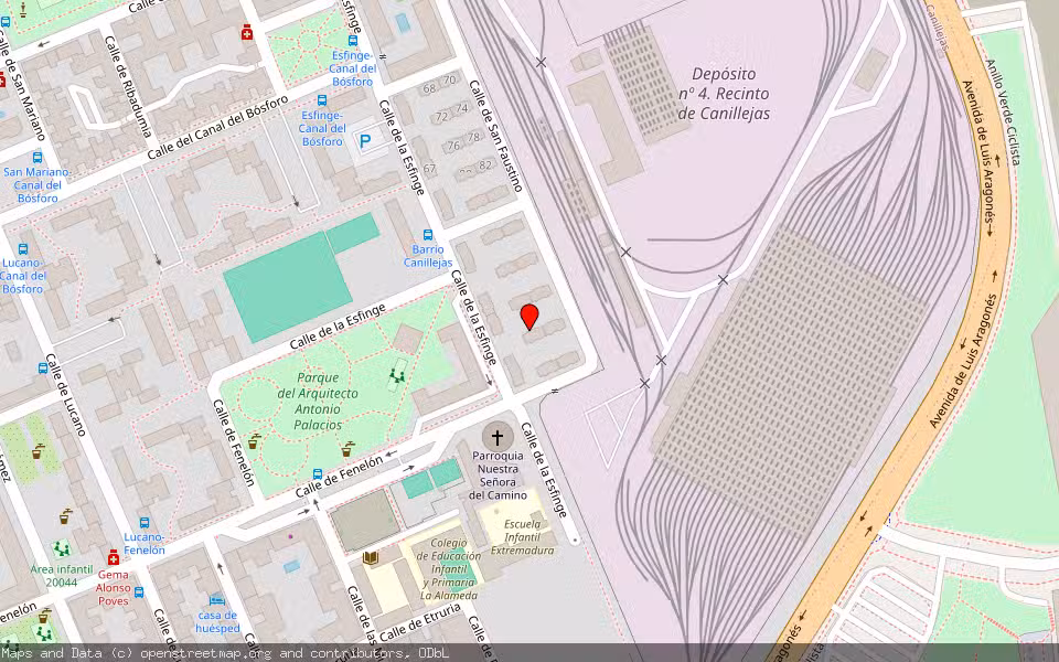Mapa de Subasta Inmueble (Vivienda) en Madrid