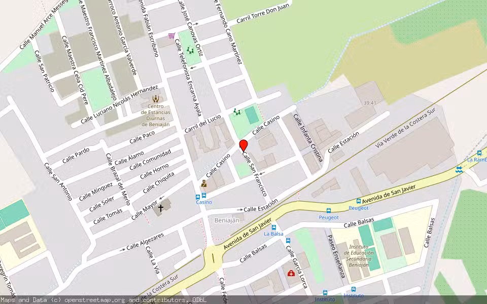 Mapa de Subasta Inmueble (Vivienda) en Murcia