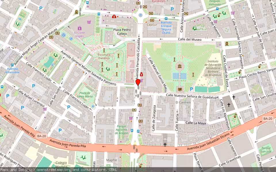Mapa de Subasta Inmueble (Vivienda) en Badajoz