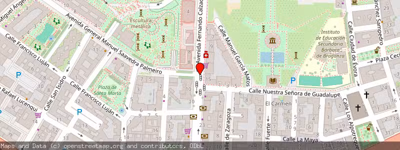 Mapa de Subasta de Inmueble (Vivienda) en Badajoz, Badajoz 