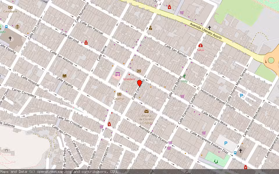 Mapa de Subasta Inmueble (Vivienda) en Yecla, Murcia