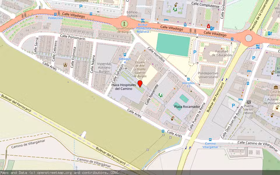 Mapa de Subasta Inmueble (Garaje) en Burgos