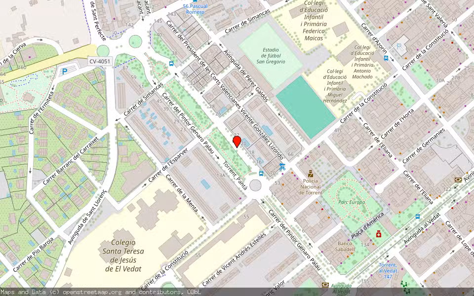 Mapa de Subasta Inmueble (Vivienda) en Torrent, Valencia/València